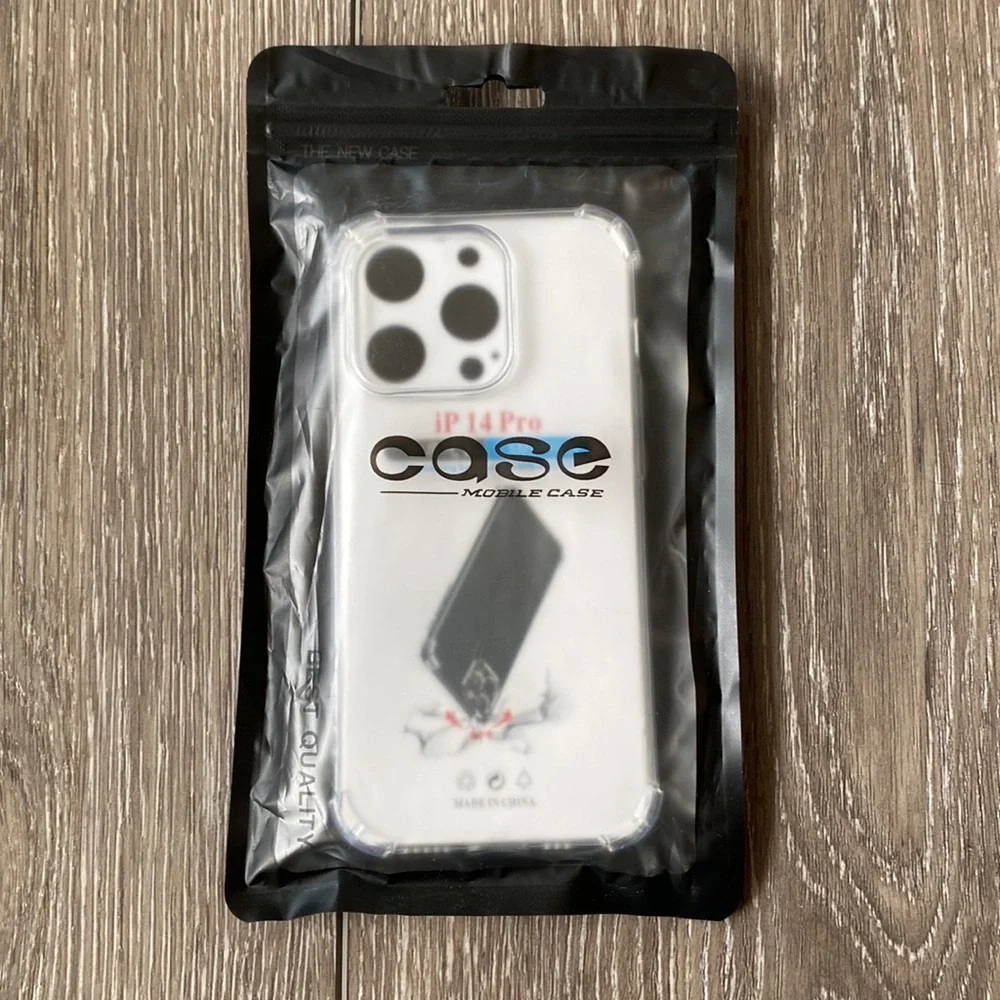 NEW! iPhone 14 Pro Case Non-Yellowing Drop Protection Slim Non-Slip Clear
